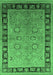 Oriental Emerald Green Traditional Rug, urb677emgrn