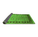 Sideview of Oriental Green Traditional Rug, urb677grn