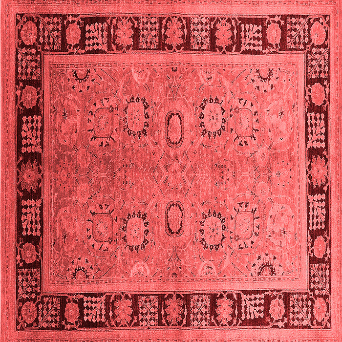 Machine Washable Oriental Red Traditional Rug, wshurb677red