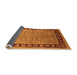 Sideview of Oriental Orange Traditional Rug, urb677org