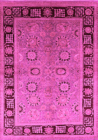 Oriental Pink Traditional Rug, urb677pnk