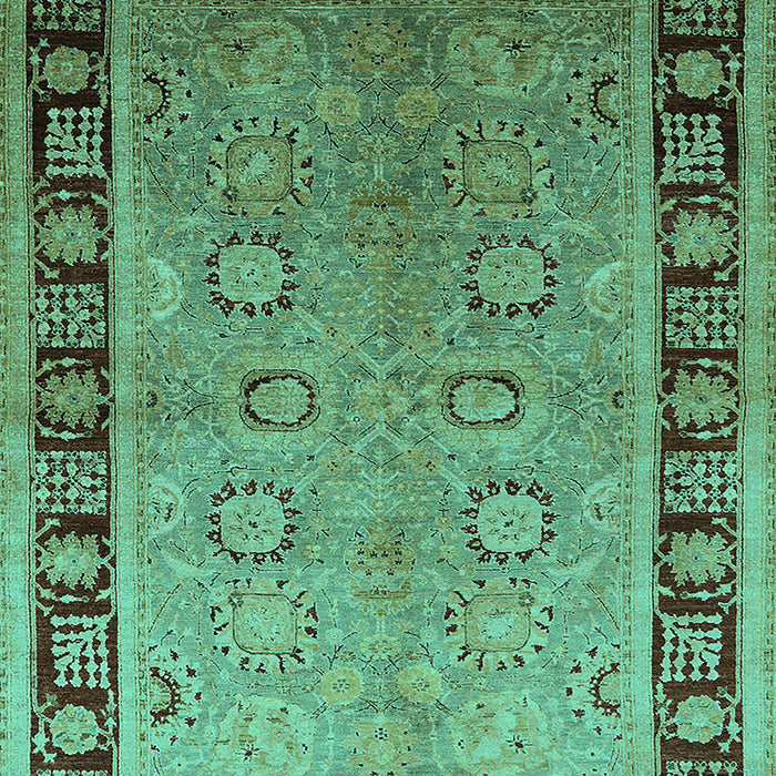 Oriental Turquoise Traditional Rug, urb677turq