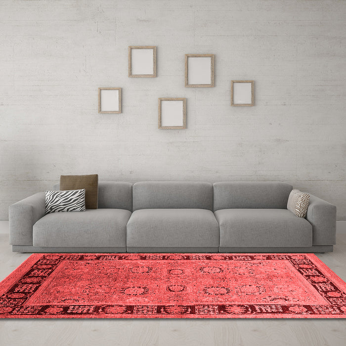 Traditional Red Washable Rugs
