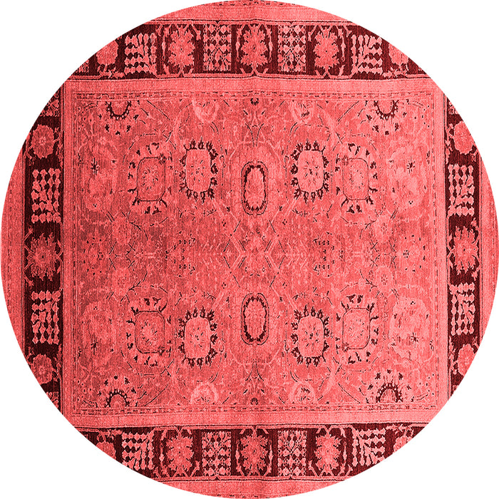Machine Washable Oriental Red Traditional Rug, wshurb677red