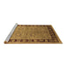 Sideview of Machine Washable Oriental Brown Traditional Rug, wshurb677brn