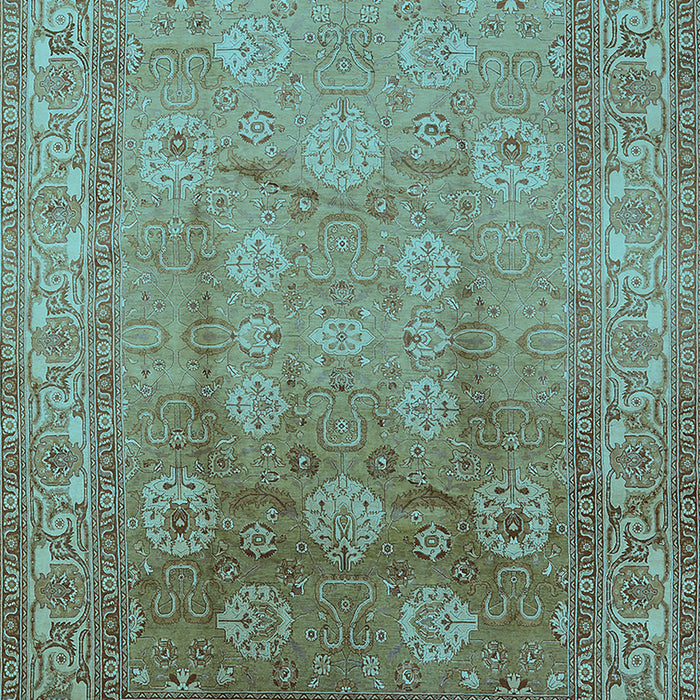 Oriental Light Blue Traditional Rug, urb678lblu