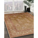 Machine Washable Industrial Modern Mahogany Brown Rug in a Family Room, wshurb678