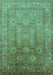 Oriental Turquoise Traditional Rug, urb678turq