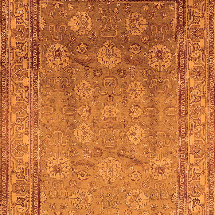 Machine Washable Oriental Orange Traditional Area Rugs, wshurb678org