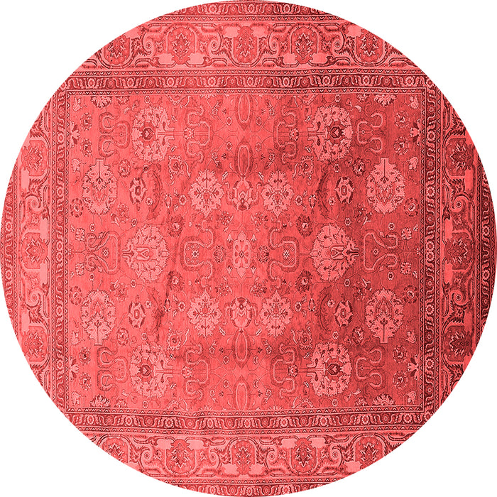 Machine Washable Oriental Red Traditional Rug, wshurb678red