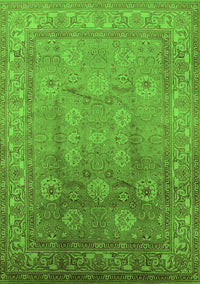 Oriental Green Traditional Rug, urb678grn