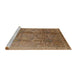 Sideview of Machine Washable Industrial Modern Light Brown Rug, wshurb679