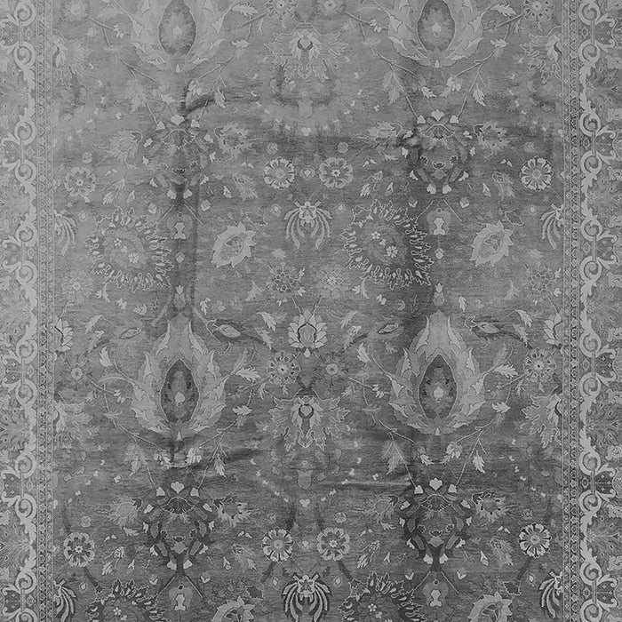 Machine Washable Oriental Gray Traditional Rug, wshurb679gry