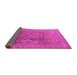Sideview of Oriental Pink Traditional Rug, urb679pnk