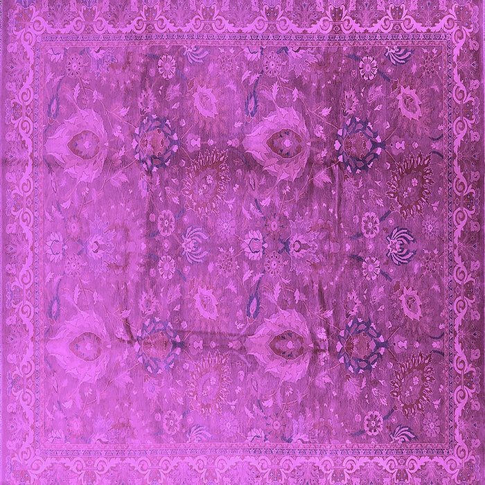 Square Oriental Purple Traditional Rug, urb679pur