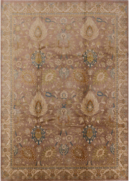 Machine Washable Industrial Modern Light Brown Rug, wshurb679