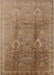 Mid-Century Modern Light Brown Oriental Rug, urb679