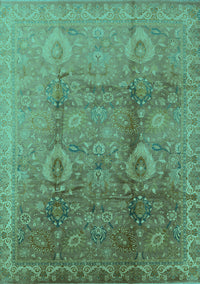 Oriental Turquoise Traditional Rug, urb679turq