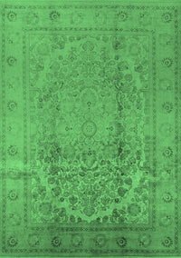Oriental Emerald Green Traditional Rug, urb680emgrn