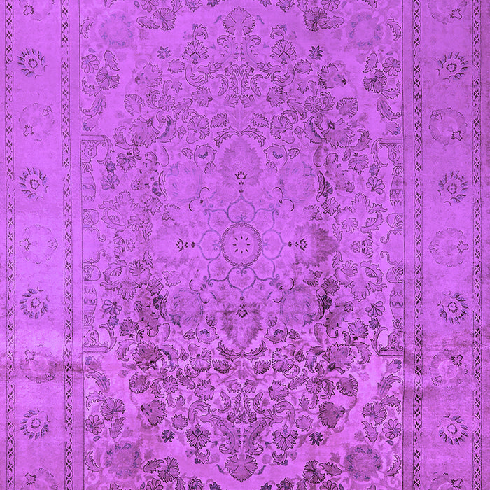Machine Washable Oriental Purple Traditional Area Rugs, wshurb680pur