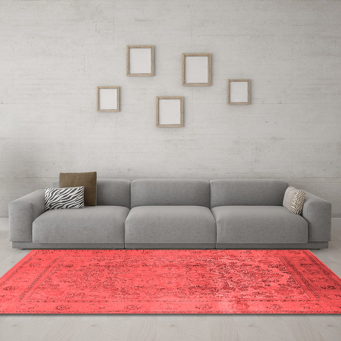 Traditional Red Washable Rugs