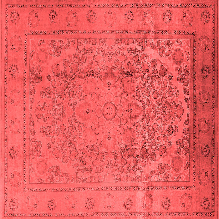 Machine Washable Oriental Red Traditional Rug, wshurb680red