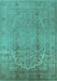 Oriental Turquoise Traditional Rug, urb680turq