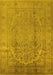 Oriental Yellow Traditional Rug, urb680yw