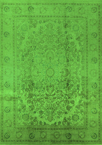 Oriental Green Traditional Rug, urb680grn