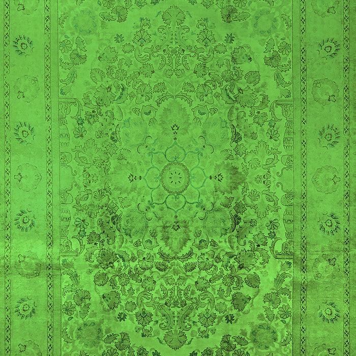 Oriental Green Traditional Rug, urb680grn
