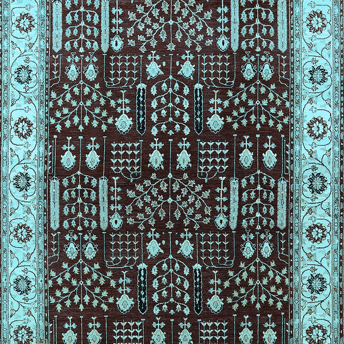 Oriental Light Blue Industrial Rug, urb681lblu