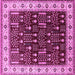 Square Oriental Pink Industrial Rug, urb681pnk