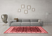 Industrial Red Washable Rugs