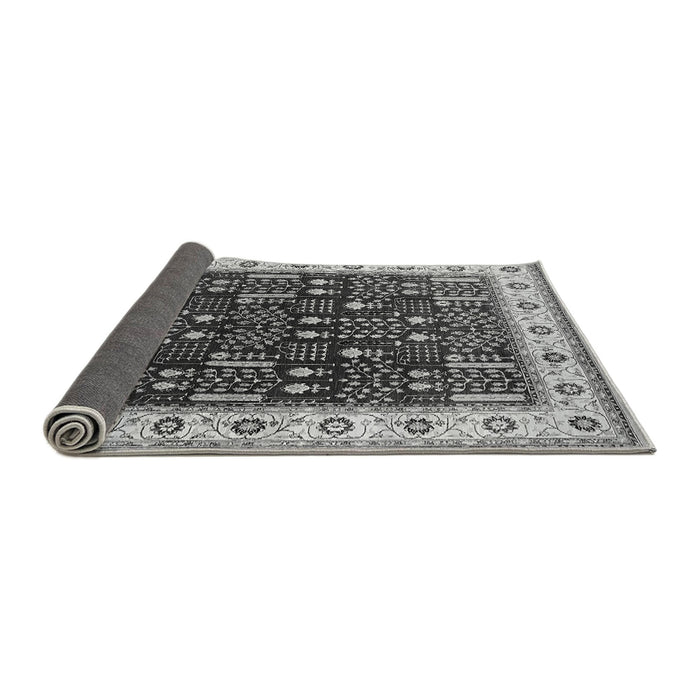 Sideview of Oriental Gray Industrial Rug, urb681gry