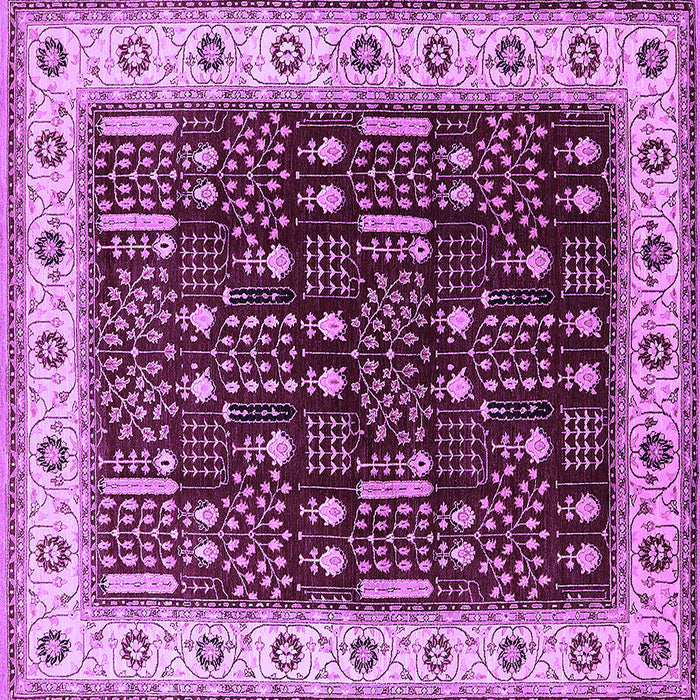 Square Oriental Purple Industrial Rug, urb681pur