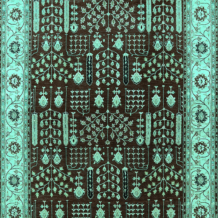Oriental Turquoise Industrial Rug, urb681turq