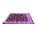 Sideview of Machine Washable Oriental Purple Industrial Area Rugs, wshurb681pur