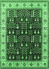 Oriental Emerald Green Industrial Rug, urb681emgrn