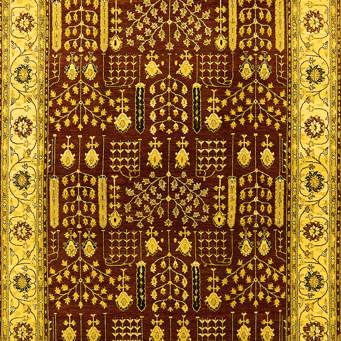 Oriental Yellow Industrial Rug, urb681yw
