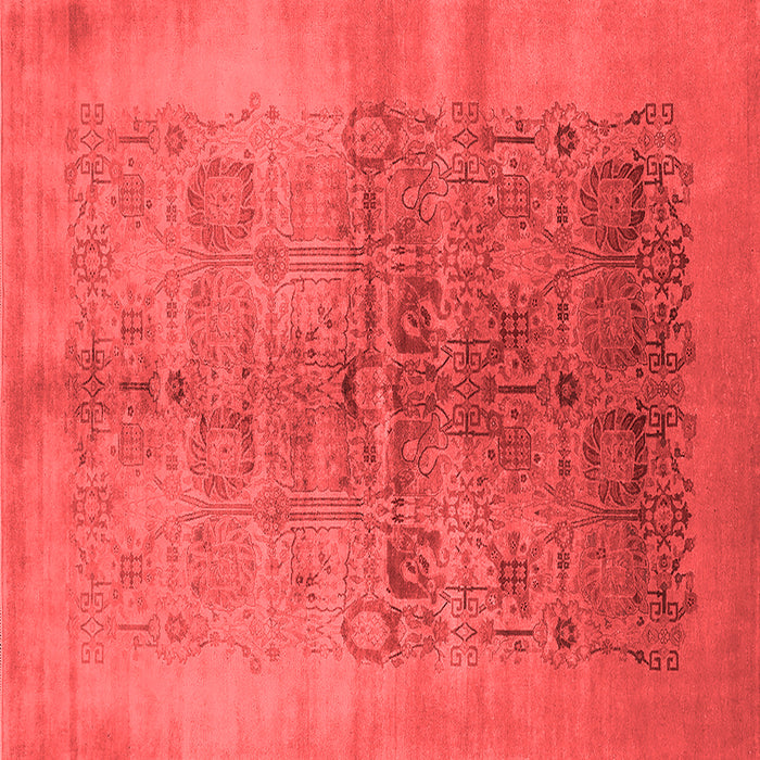 Machine Washable Oriental Red Industrial Rug, wshurb682red