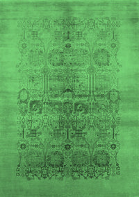 Oriental Emerald Green Industrial Rug, urb682emgrn