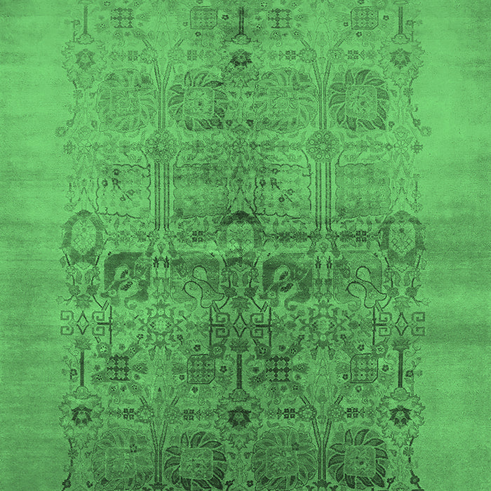 Oriental Emerald Green Industrial Rug, urb682emgrn