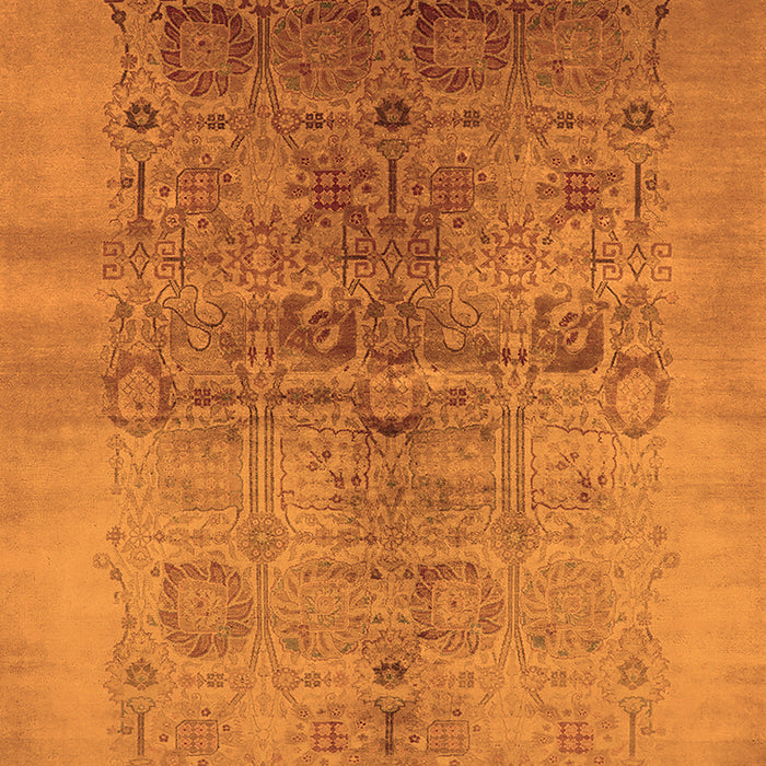 Machine Washable Oriental Orange Industrial Area Rugs, wshurb682org