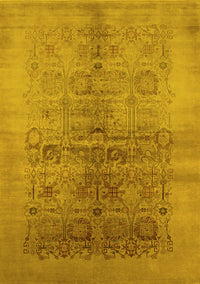 Oriental Yellow Industrial Rug, urb682yw