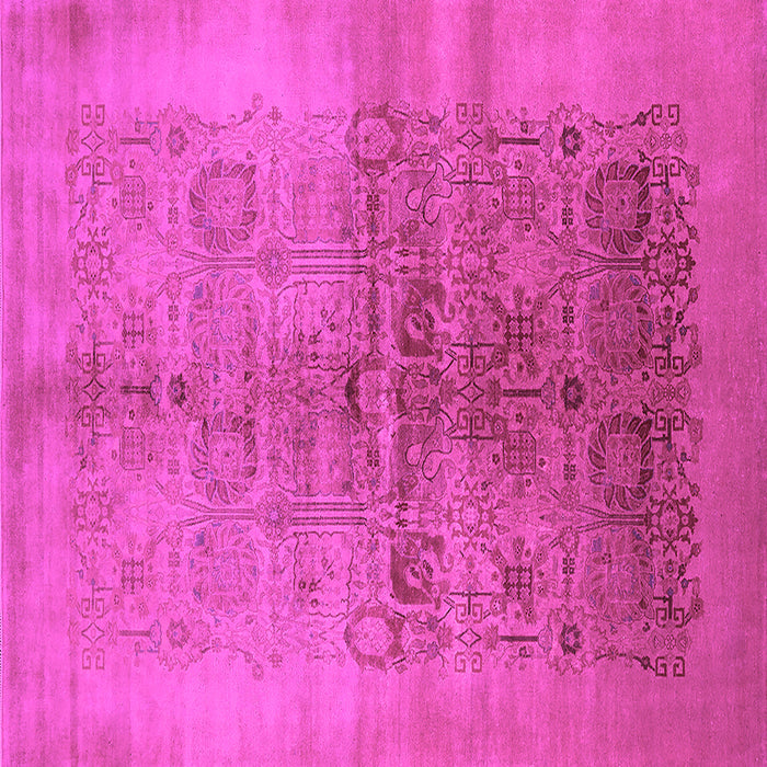 Square Oriental Pink Industrial Rug, urb682pnk