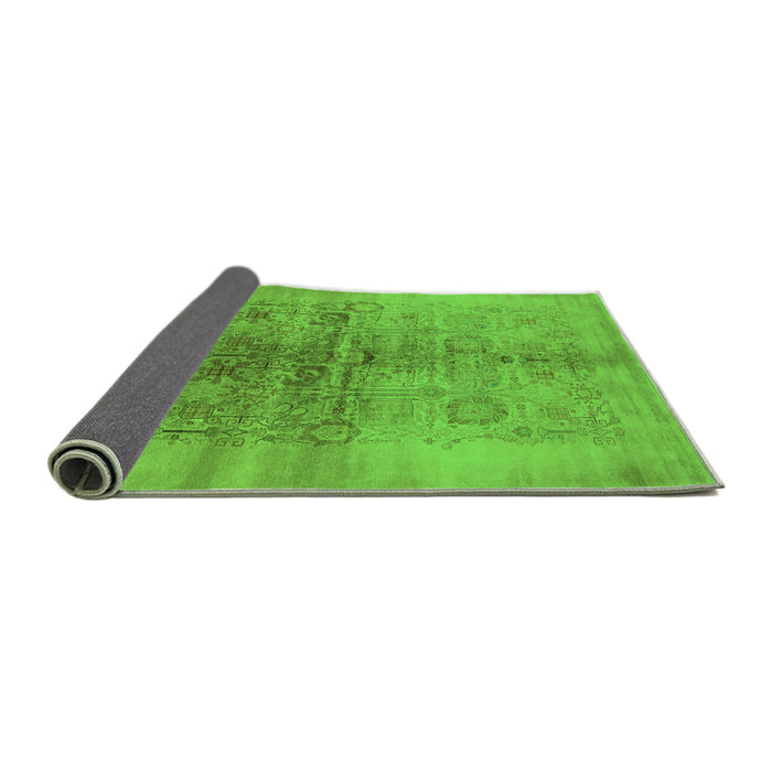 Sideview of Oriental Green Industrial Rug, urb682grn