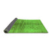 Sideview of Oriental Green Industrial Rug, urb682grn