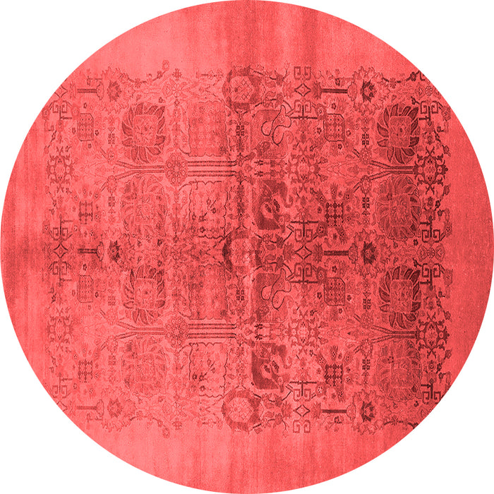 Machine Washable Oriental Red Industrial Rug, wshurb682red