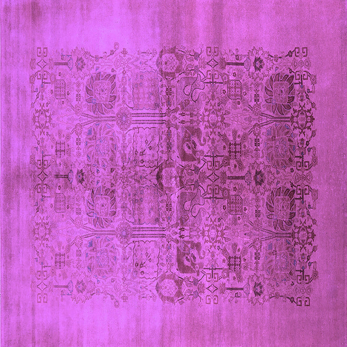 Square Oriental Purple Industrial Rug, urb682pur