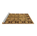 Sideview of Machine Washable Oriental Brown Traditional Rug, wshurb683brn